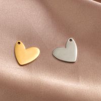 1 Piece Stainless Steel None 18K Gold Plated Heart Shape main image 3