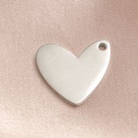 1 Piece Stainless Steel None 18K Gold Plated Heart Shape sku image 1