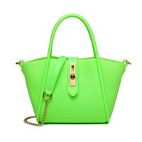 Women's All Seasons Pvc Solid Color Streetwear Square Magnetic Buckle Square Bag main image 2