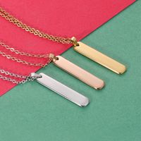 Stainless Steel 18K Gold Plated Rose Gold Plated Cartoon Style Plating Solid Color None Pendant Necklace main image 4