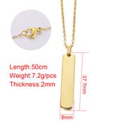Stainless Steel 18K Gold Plated Rose Gold Plated Cartoon Style Plating Solid Color None Pendant Necklace main image 2