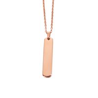 Stainless Steel 18K Gold Plated Rose Gold Plated Cartoon Style Plating Solid Color None Pendant Necklace sku image 3