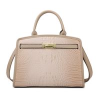 Femmes Toutes Les Saisons Faux Cuir Couleur Unie Élégant Carré Fermeture Éclair Ensembles De Sacs sku image 4