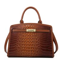 Women's All Seasons Pu Leather Solid Color Elegant Square Zipper Bag Sets sku image 5