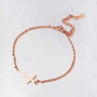 Simple Style Commute Solid Color Stainless Steel 18K Gold Plated None Bracelets In Bulk main image 3