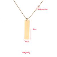 Titan Stahl 18 Karat Vergoldet Einfacher Stil Klassischer Stil Konstellation Keiner Halskette Mit Anhänger main image 2