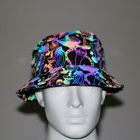 Unisex Hip-hop Retro Streetwear Printing Wide Eaves Bucket Hat sku image 1