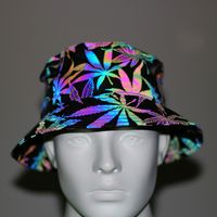 Unisex Hip-hop Retro Streetwear Printing Wide Eaves Bucket Hat sku image 3