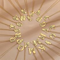 Wholesale Basic Classic Style Letter Stainless Steel Plating Pendant Necklace main image 1