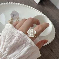 Elegant Lady Flower Imitation Pearl Women's Rings Earrings main image 4