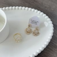 Elegant Lady Flower Imitation Pearl Women's Rings Earrings main image 3