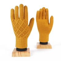Unisex Vintage Style Stripe Solid Color Gloves 1 Pair sku image 2