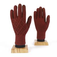 Unisex Vintage Style Stripe Solid Color Gloves 1 Pair sku image 3