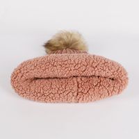 Women's Basic Retro Solid Color Pom Poms Eaveless Wool Cap main image 4