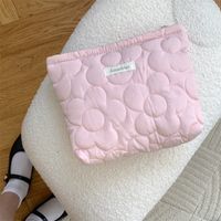 Streetwear Solid Color Polyester Square Makeup Bags sku image 3