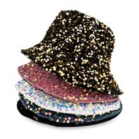 Unisex Hip-hop Retro Streetwear Colorful Sequins Wide Eaves Bucket Hat main image 1