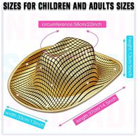 Unisex Exaggerated Simple Style Plaid Wide Eaves Fedora Hat main image 5