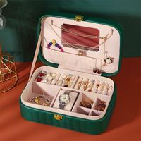 Casual Vacation Solid Color Pu Leather Jewelry Boxes sku image 3