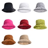 Women's Basic Solid Color Wide Eaves Bucket Hat main image 5