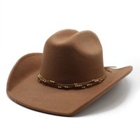 Unisex Retro Cowboy Style Tassel Big Eaves Fedora Hat main image 4