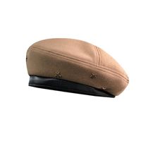 Women's Basic Simple Style Solid Color Star Eaveless Beret Hat main image 3