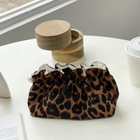 Strassenmode Leopard Polyester Quadrat Kosmetiktaschen sku image 2