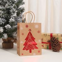 Cartoon Style Cartoon Brown Paper Christmas Party Gift Bags main image 4