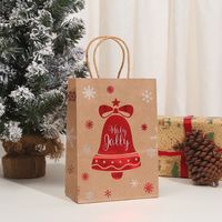 Cartoon Style Cartoon Brown Paper Christmas Party Gift Bags sku image 3