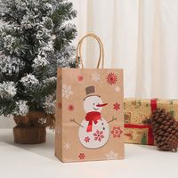 Cartoon Style Cartoon Brown Paper Christmas Party Gift Bags main image 3