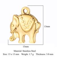 Simple Style Fox Butterfly Stainless Steel Plating Gold Plated Silver Plated Charms Jewelry Accessories sku image 13
