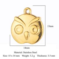 Simple Style Fox Butterfly Stainless Steel Plating Gold Plated Silver Plated Charms Jewelry Accessories sku image 15