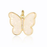 Simple Style Sun Heart Shape Butterfly Copper Plating Inlay Zircon Gold Plated Silver Plated Jewelry Accessories main image 4