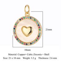 Simple Style Sun Heart Shape Butterfly Copper Plating Inlay Zircon Gold Plated Silver Plated Jewelry Accessories main image 3
