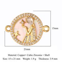 Simple Style Sun Heart Shape Butterfly Copper Plating Inlay Zircon Gold Plated Silver Plated Jewelry Accessories sku image 4