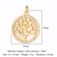 Simple Style Sun Heart Shape Butterfly Copper Plating Inlay Zircon Gold Plated Silver Plated Jewelry Accessories sku image 5
