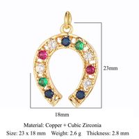 Simple Style Sun Heart Shape Butterfly Copper Plating Inlay Zircon Gold Plated Silver Plated Jewelry Accessories sku image 3