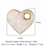 Simple Style Sun Heart Shape Butterfly Copper Plating Inlay Zircon Gold Plated Silver Plated Jewelry Accessories sku image 8