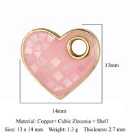 Simple Style Sun Heart Shape Butterfly Copper Plating Inlay Zircon Gold Plated Silver Plated Jewelry Accessories sku image 10