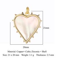 Simple Style Sun Heart Shape Butterfly Copper Plating Inlay Zircon Gold Plated Silver Plated Jewelry Accessories sku image 6