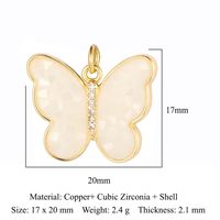 Simple Style Sun Heart Shape Butterfly Copper Plating Inlay Zircon Gold Plated Silver Plated Jewelry Accessories sku image 15