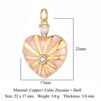 Simple Style Sun Heart Shape Butterfly Copper Plating Inlay Zircon Gold Plated Silver Plated Jewelry Accessories sku image 13