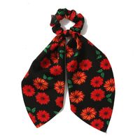 Vintage Style Ditsy Floral Cloth Satin Hair Tie sku image 35