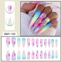 Sweet Color Block Plastic Nail Patches 1 Piece main image 4