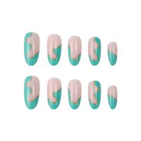 Sweet Color Block Plastic Nail Patches 1 Piece main image 3