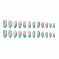 Sweet Color Block Plastic Nail Patches 1 Piece main image 2