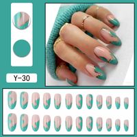 Sweet Color Block Plastic Nail Patches 1 Piece main image 4