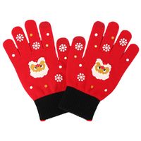 Femmes Noël Vêtement De Rue Père Noël Bonhomme De Neige Gants 1 Jeu main image 3