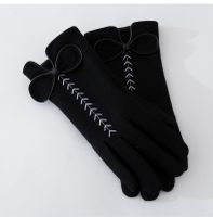 Women's Basic Lady Simple Style Solid Color Gloves 1 Set sku image 1
