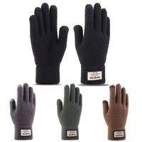 Hommes Rétro Couleur Unie Gants 1 Jeu main image 4