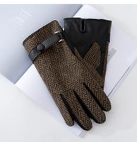 Men's Business Retro Plaid Gloves 1 Set sku image 5